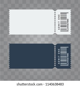 Vectorticketvorlage-Design. Trendy leere Ticketvorlage Layout.