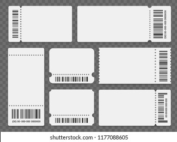 Vector ticket templates