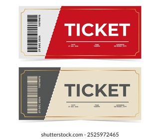 Vector tickets for circuis concert vector illustration