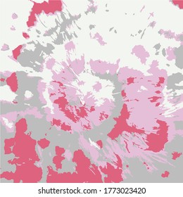 Vector Tie Dye Design. Bohemian Circle. Magenta Spiral Galaxy. Gentle Brochure Artist. Magenta Tie Dye Techniques. Pink Vector Tie Dye. 