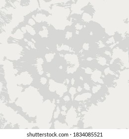 Vector Tie Dye. Ethnic Print. Grey Hand Drawn Ornament. Grey Boho Fashion. Tie Dye pattern. Psychedelic Art. Vector Shirt Print. Tie Dye Texture. Ink Textured.