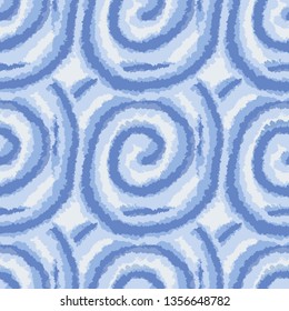 Vector tie dye seamless pattern. Shibori japanese background. Modern batik wallpaper, textile print, wrapping