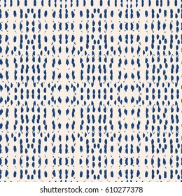 Vector tie dye seamless pattern. Hand drawn shibori print. Ink textured japanese background. Modern batik wallpaper tile. Watercolor indigo endless backdrop.