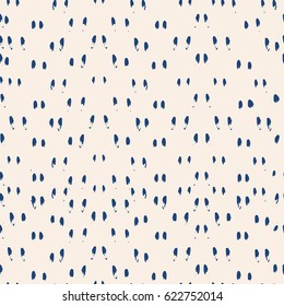 Vector tie dye seamless pattern. Hand drawn shibori print. Ink textured japanese background. Modern batik wallpaper tile. Watercolor indigo endless backdrop. Indonesian hand made textile.