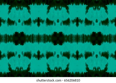 Vector tie dye seamless pattern. Hand drawn shibori print. Ink textured japanese background. Modern batik wallpaper tile. Watercolor endless backdrop.