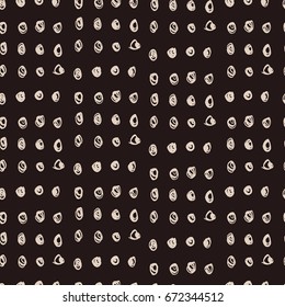 Vector tie dye seamless pattern. Hand drawn shibori print. Ink textured japanese background. Modern batik wallpaper tile. Watercolor endless backdrop. Black and white monochrome swimwear.