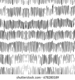 Vector tie dye seamless pattern. Hand drawn print. Ink textured japanese background. Modern batik wallpaper tile. Watercolor endless backdrop. Black and white monochrome swimwear.