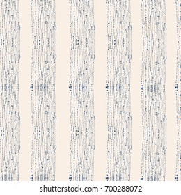 Vector tie dye seamless pattern. Hand drawn shibori print. Ink textured japanese background. Modern batik wallpaper tile. Watercolor indigo endless backdrop. Blue and white watercolour design.
