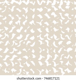 Vector tie dye seamless pattern. Hand drawn shibori print. Ink textured japanese background. Modern batic wallpaper tile. Watercolor ivory endless backdrop.