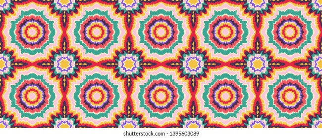 Vector tie dye shibori print. Seamless hand drawn pattern. Ink textured japanese background. Modern batik, wallpaper, tile. Watercolor endless backdrop.
