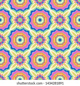 Vector tie dye shibori print. Seamless hand drawn pattern. Ink textured japanese background. Modern batik, wallpaper, tile. Watercolor endless backdrop