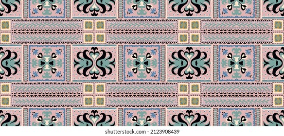 Vector tie dye shibori print. Seamless hand drawn pattern. Ink textured japanese background. Modern batik wallpaper tile. Watercolor endless backdrop.
