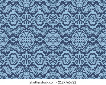 Vector tie dye shibori print. Seamless hand drawn pattern. Ink textured japanese background. Modern batik wallpaper tile. Watercolor endless backdrop.