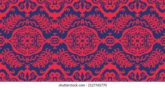 Vector tie dye shibori print. Seamless hand drawn pattern. Ink textured japanese background. Modern batik wallpaper tile. Watercolor endless backdrop.