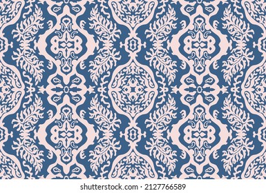 Vector tie dye shibori print. Seamless hand drawn pattern. Ink textured japanese background. Modern batik wallpaper tile. Watercolor endless backdrop.