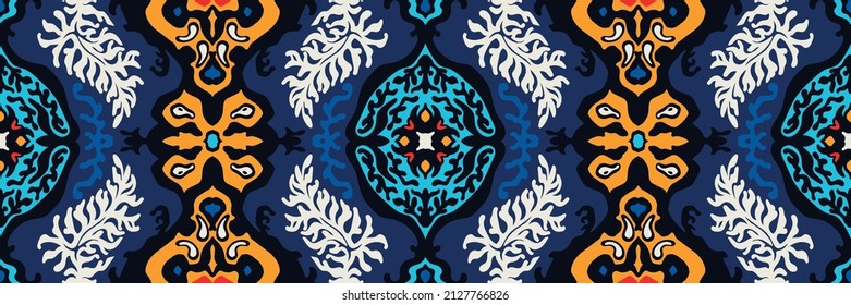 Huella shibori de tinte vectorial. Patrón dibujado a mano sin inconveniente. La tinta textura el fondo japonés. Baldosa de papel de batik moderno. Fondo interminable de acuarela.