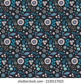 Vector tie dye shibori print. Seamless hand drawn pattern. Ink textured japanese background. Modern batik wallpaper tile. Watercolor endless backdrop.