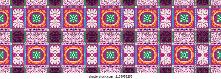Vector tie dye shibori print. Seamless hand drawn pattern. Ink textured japanese background. Modern batik wallpaper tile. Watercolor endless backdrop.