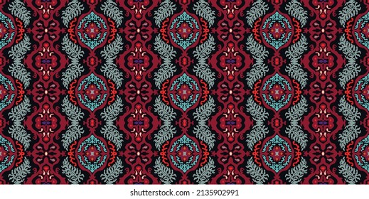 Huella shibori de tinte vectorial. Patrón dibujado a mano sin inconveniente. La tinta textura el fondo japonés. Baldosa de papel de batik moderno. Fondo interminable de acuarela.
