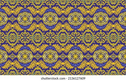 Vector tie dye shibori print. Seamless hand drawn pattern. Ink textured japanese background. Modern batik wallpaper tile. Watercolor endless backdrop.