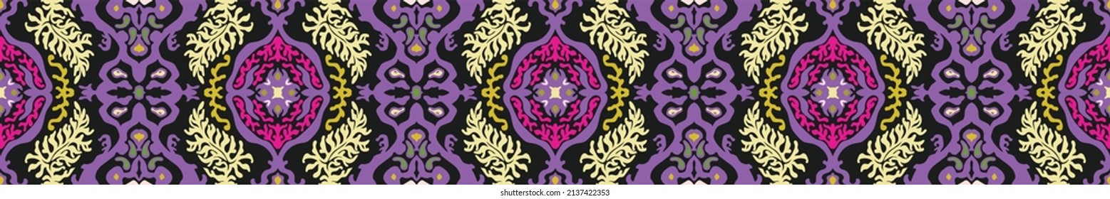 Huella shibori de tinte vectorial. Patrón dibujado a mano sin inconveniente. La tinta textura el fondo japonés. Baldosa de papel de batik moderno. Fondo interminable de acuarela.