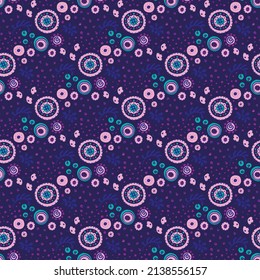 Huella shibori de tinte vectorial. Patrón dibujado a mano sin inconveniente. La tinta textura el fondo japonés. Baldosa de papel de batik moderno. Fondo interminable de acuarela.