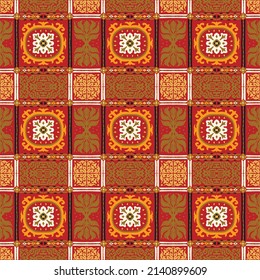 Farbstoff Shibori-Schriftzeichen aus Vektorband. Nahtlose, handgezeichnete Muster. Tintenfisch strukturierter japanischer Hintergrund. Moderne Batik-Tapete. Aquarellfarben, unendlicher Hintergrund.