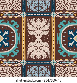Vector tie dye shibori print. Seamless hand drawn pattern. Ink textured japanese background. Modern batik wallpaper tile. Watercolor endless backdrop.