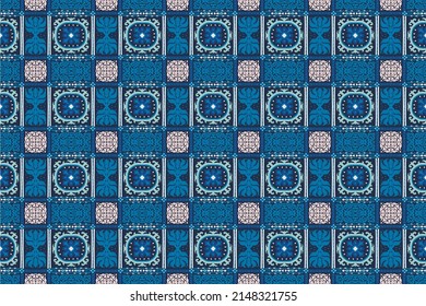 Vector tie dye shibori print. Seamless hand drawn pattern. Ink textured japanese background. Modern batik wallpaper tile. Watercolor endless backdrop.