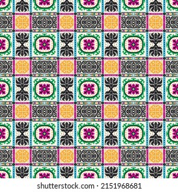 Vector tie dye shibori print. Seamless hand drawn pattern. Ink textured japanese background. Modern batik wallpaper tile. Watercolor endless backdrop.