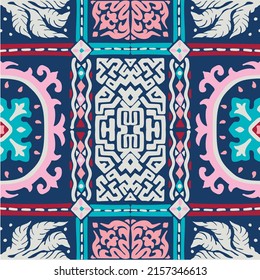 Huella shibori de tinte vectorial. Patrón dibujado a mano sin inconveniente. La tinta textura el fondo japonés. Baldosa de papel de batik moderno. Fondo interminable de acuarela.