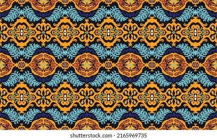 Vector tie dye shibori print. Seamless hand drawn pattern. Ink textured japanese background. Modern batik wallpaper tile. Watercolor endless backdrop.