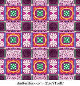 Vector tie dye shibori print. Seamless hand drawn pattern. Ink textured japanese background. Modern batik wallpaper tile. Watercolor endless backdrop.