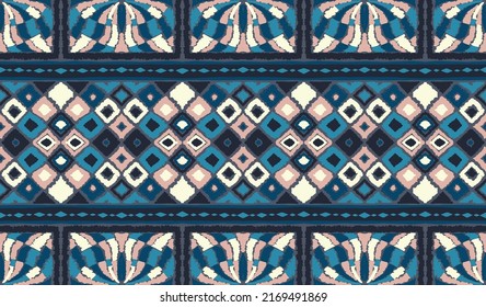 Vector tie dye shibori print. Seamless hand drawn pattern. Ink textured japanese background. Modern batik wallpaper tile. Watercolor endless backdrop.
