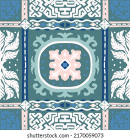Vector tie dye shibori print. Seamless hand drawn pattern. Ink textured japanese background. Modern batik wallpaper tile. Watercolor endless backdrop.
