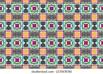 Vector tie dye shibori print. Seamless hand drawn pattern. Ink textured japanese background. Modern batik wallpaper tile. Watercolor endless backdrop.