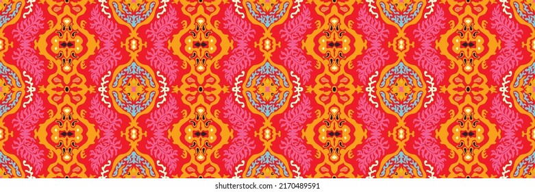 Farbstoff Shibori-Schriftzeichen aus Vektorband. Nahtlose, handgezeichnete Muster. Tintenfisch strukturierter japanischer Hintergrund. Moderne Batik-Tapete. Aquarellfarben, unendlicher Hintergrund.