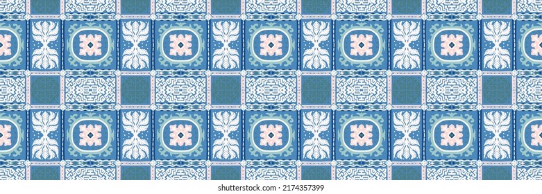 Vector tie dye shibori print. Seamless hand drawn pattern. Ink textured japanese background. Modern batik wallpaper tile. Watercolor endless backdrop.