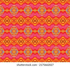 Vector tie dye shibori print. Seamless hand drawn pattern. Ink textured japanese background. Modern batik wallpaper tile. Watercolor endless backdrop.