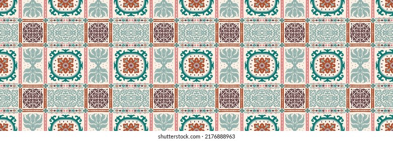 Farbstoff Shibori-Schriftzeichen aus Vektorband. Nahtlose, handgezeichnete Muster. Tintenfisch strukturierter japanischer Hintergrund. Moderne Batik-Tapete. Aquarellfarben, unendlicher Hintergrund.