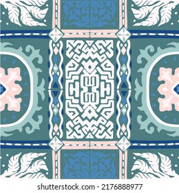 Vector tie dye shibori print. Seamless hand drawn pattern. Ink textured japanese background. Modern batik wallpaper tile. Watercolor endless backdrop.