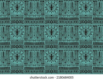 Vector tie dye shibori print. Seamless hand drawn pattern. Ink textured japanese background. Modern batik wallpaper tile. Watercolor endless backdrop.