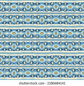 Vector tie dye shibori print. Seamless hand drawn pattern. Ink textured japanese background. Modern batik wallpaper tile. Watercolor endless backdrop.