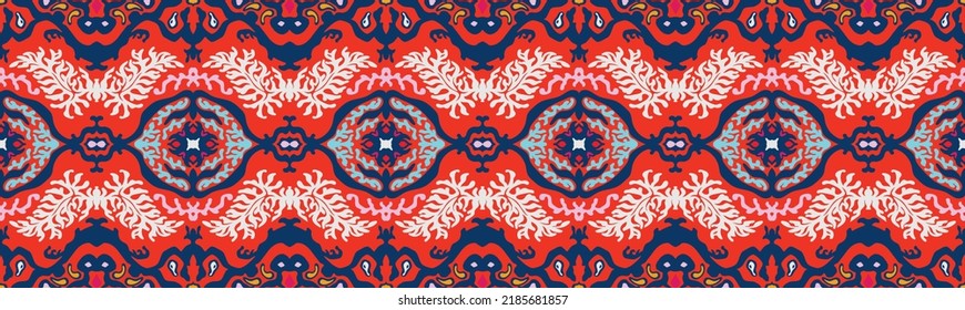 Huella shibori de tinte vectorial. Patrón dibujado a mano sin inconveniente. La tinta textura el fondo japonés. Baldosa de papel de batik moderno. Fondo interminable de acuarela.