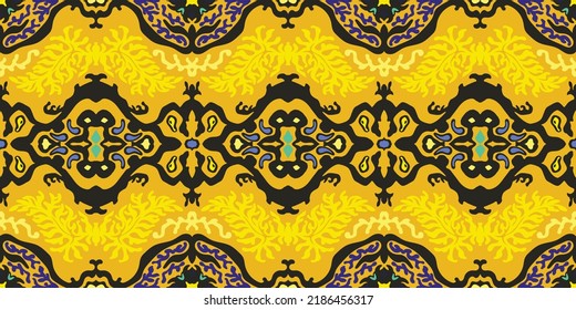 Huella shibori de tinte vectorial. Patrón dibujado a mano sin inconveniente. La tinta textura el fondo japonés. Baldosa de papel de batik moderno. Fondo interminable de acuarela.