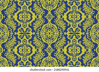 Farbstoff Shibori-Schriftzeichen aus Vektorband. Nahtlose, handgezeichnete Muster. Tintenfisch strukturierter japanischer Hintergrund. Moderne Batik-Tapete. Aquarellfarben, unendlicher Hintergrund.