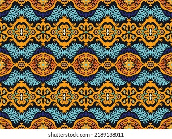 Vector tie dye shibori print. Seamless hand drawn pattern. Ink textured japanese background. Modern batik wallpaper tile. Watercolor endless backdrop.
