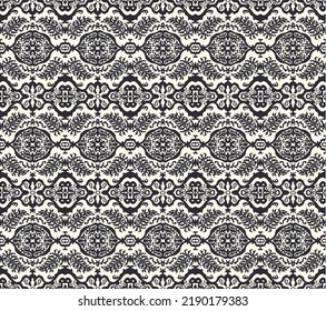 Vector tie dye shibori print. Seamless hand drawn pattern. Ink textured japanese background. Modern batik wallpaper tile. Watercolor endless backdrop.