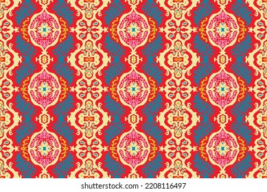 Farbstoff Shibori-Schriftzeichen aus Vektorband. Nahtlose, handgezeichnete Muster. Tintenfisch strukturierter japanischer Hintergrund. Moderne Batik-Tapete. Aquarellfarben, unendlicher Hintergrund.