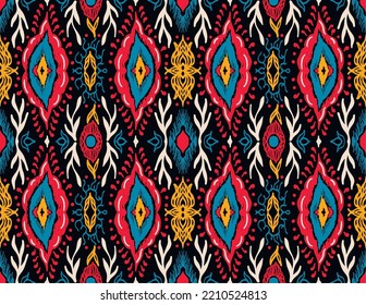Vector tie dye shibori print. Seamless hand drawn pattern. Ink textured japanese background. Modern batik wallpaper tile. Watercolor endless backdrop.